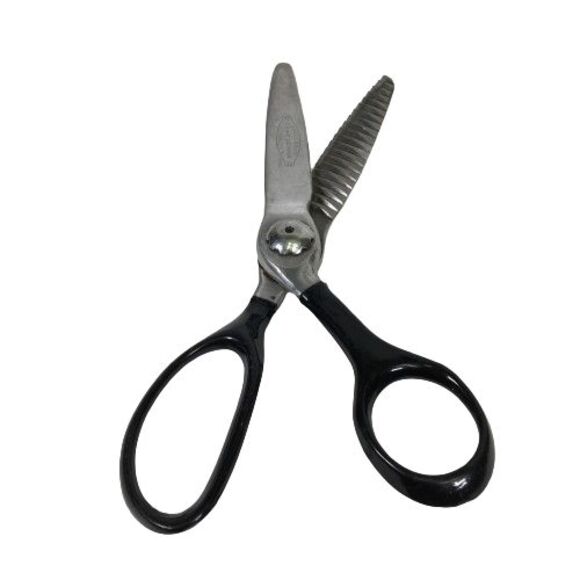 Vtg Craftsman Pinking Scissors Shears Zig Zag Sewing Paper Crafts Scrapbooking - Picture 9 of 11